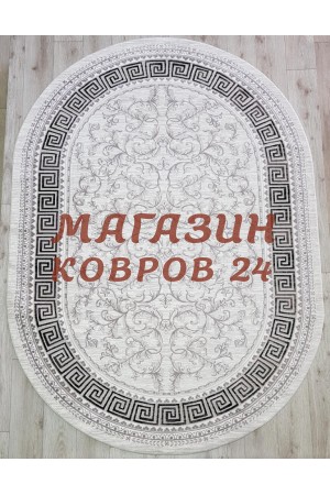 Турецкий ковер Sanat viscon 6321 Серый овал